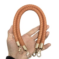 Bandoulières de Sacs Colorées en Cuir PU de 30-60cm, Poignées de Sac à Main, Boucle Chaîne Dorée, Tressées, Bricolage, Accessoires Faits Main, Vente en Gros Usine