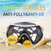 Anlorr 1053 Lunettes de natation transparentes pour adultes, masque de plongée, lunettes de plongée, Espejo De Buceo