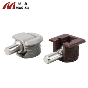 Ming Xin Two In One Shelf Support Plastic Iron Nickel Plating For Furniture Cabinets <b>Wardrobes</b> - Product Image 1