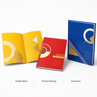 Service d'impression personnalisé économique pour catalogues d'entreprise, brochures et dépliants, avec reliure agrafée et gaufrage, sur papier offset du Jiangsu
