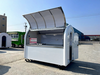 Chariot de restauration mobile OEM/ODM personnalisé à faible coût, remorque alimentaire durable pour burgers, frites et glaces