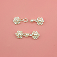 Perle blanche faite à la main style traditionnel chinois perles bouton bricolage vêtements accessoires de vêtement