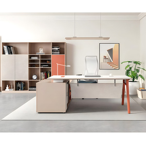 Bàn thiết kế mới Bàn thiết kế thương mại ^ GIÁM đốc điều hành L Shape <span class=keywords><strong>Desk</strong></span> - Product Image 4