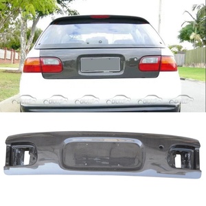 Couverture de coffre arrière en fibre de carbone style 3D pour Honda Civic 3DR 1992-1995 - Product Image 2