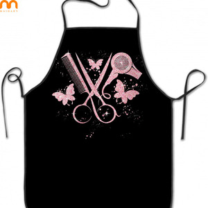 <span class=keywords><strong>Unisex</strong></span> Logo personalizzato personalizzato ricamo con tasche per utensili da parrucchiere cucina negozio di caffè BBQ grembiule - Product Image 1