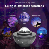 Lampe de nuit créative pour chambre à coucher, projecteur d'étoiles étoilées, lampe de nuit pour enfants, lampe de nuit lunaire USB avec télécommande