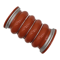 Tuyau de radiateur en silicone personnalisé OEM pour camion, tuyau en caoutchouc silicone à bosse, tuyau en silicone à bosse renforcé 3-6 plis