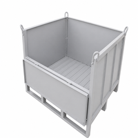 Conteneur de stockage pliable sur mesure en fil d'acier pour le recyclage des déchets, équipement logistique d'entrepôt, fournisseur OEM ODM