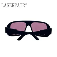 Lunettes de sécurité laser Alexandrite OD5 + 755nm Lunettes de protection laser Diodes OD6 + 808nm avec certification EN207