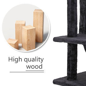 Árbol rascador para gatos con centro de actividades multinivel, tipo casa y condominio, para gatitos divertidos, para interiores - Product Image 6