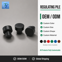Poteau de support réglable en hauteur sur mesure, pied en acier fileté, nivellement de sol industriel, pile de régulation OEM directe usine