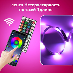 Joystar 30m thông minh dải ánh sáng 12LEDs/M <span class=keywords><strong>15m</strong></span>/cuộn <span class=keywords><strong>RGB</strong></span> thay đổi màu sắc ứng dụng điều khiển LED Strip Lights với điều khiển từ xa - Product Image 2