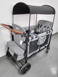 عرض ساخن عربة أطفال مزدوجة قابلة للطي عربة أطفال عربة بأربعة مقاعد - Product Image 4