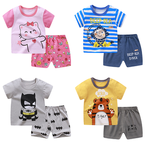 50 Designs Sem Pedido Mínimo Misto Roupas Infantis 100% Algodão Conjunto de Vestuário Infantil EUA Sem Imposto Para Meninos e Meninas - Product Image 1