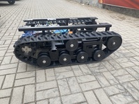 Châssis à chenilles en caoutchouc tout-terrain, châssis de robot en caoutchouc, plateforme de châssis en caoutchouc, plateforme à chenilles, châssis à chenilles