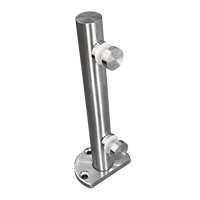 Accessoires populaires pour portes et fenêtres en verre sans cadre en acier inoxydable pour villas, salles de bain, balcons, escaliers et cours extérieures