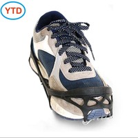 Aides à la traction des pieds pour l'hiver, crampons antidérapants en caoutchouc, légers, durables, faciles à mettre et à enlever, tailles S/M/L/XL, noir/rouge, YTD