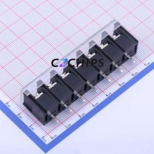 KF48S-9.5-7P Barrier Terminal Block Through hole Component (THT),P=9.5mm Connector With Cover Plate 9.5mm 1x7P Straight Pin - Product Image 2