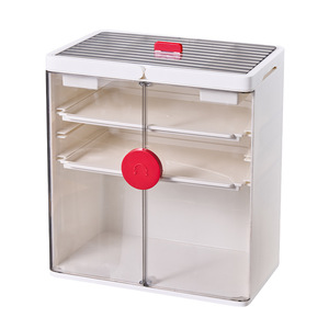 Cosmetic Storage Box Large Capacity Foldable Desktop Dustproof Skincare Rack With <b>Drawers</b> <b>Makeup</b> Organizer 20L-30L - Product Image 4