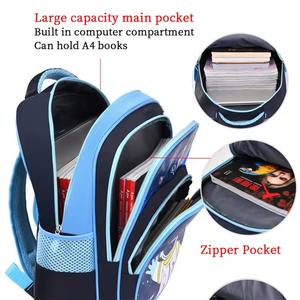 新款时尚3D 6-9岁书包轻便防水青少年背包带特殊颜色幼儿园背包 - Product Image 4