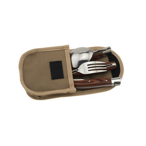 Nouveaux produits : Ensemble de couverts 3 pièces avec manche en bois, <span class=keywords><strong>couteau</strong></span> à steak de poche, <span class=keywords><strong>couteau</strong></span> <span class=keywords><strong>Laguiole</strong></span>, <span class=keywords><strong>fourchette</strong></span> et cuillère à dîner, avec coffret cadeau - Product Image 3