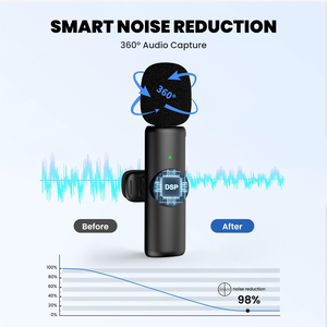 <span class=keywords><strong>ไม</strong></span>โครโฟนหนีบ USB-C แบบไร้สายสำหรับแอนดรอยด์และไอโฟน15 PRO MAX <span class=keywords><strong>ไม</strong></span><span class=keywords><strong>ค์</strong></span>แบบปลั๊ก-เพลย์เวลาหน่วงต่ำมีไมค์ลดเสียงรบกวน - Product Image 2