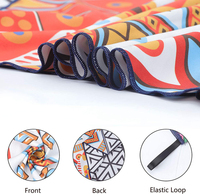 Serviette de plage Yueli imprimée animalière, super absorbante, en microfibre de daim, antimicrobienne, écologique, surdimensionnée et légère pour l'été