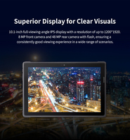 Tablette Android 14 6 Go + 128 Go 1200*1920 pixels Tablette 10,1 pouces Wifi5 Bluetooth 5.0 TC100A
