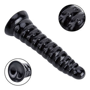 Dildo de PVC Negro Extra Grande con Cuentas, Impermeable, para Adultos, Masajeador de Próstata Enorme para Parejas - Product Image 5