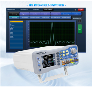 Generador de Señales Juntek JDS8080 JDS8060 de 80MHz/60MHz, 20ppm, Función DDS Sinusoidal, 2 Canales, 275MS/s, con Ajuste VCO y Medidor de Frecuencia - Product Image 2