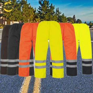 Gilet de sécurité OEM personnalisable en gros, classe 3 ANSI, imperméable, haute visibilité, orange jaune, pour hommes, femmes et travailleurs, directement de l'usine - Product Image 1