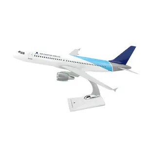 Customized A320 1/100 37.6cm with Air Charter Service Livery Air Promotional Synthetic Resin Model Business Gift