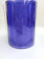 Rideau en bande de PVC transparent bleu, rideau de porte nervuré transparent résistant au froid pour entrepôt, usine, atelier LANGFANG WANMAO