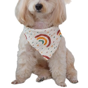 Bandana triangulaire en coton doux pour animaux de compagnie, motif de dessin animé mignon, toutes saisons, pour chiens et chats - Product Image 3