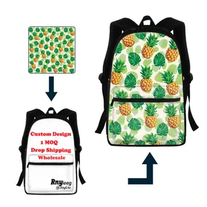 Custom Heat Transfer High Quality Cotton Backpack Large Space To Accommodate Each Layer Of Built-In Space Convenient For Storage