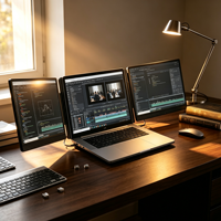 Monitor Portátil de 14 Pulgadas FHD IPS, Pantalla Dual para Laptop, USB C, HDMI, Pantalla Externa, Extensión de Monitor de Computadora, Plug and Play