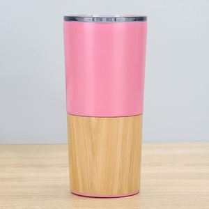 <b>Hot</b> Sales Wholesale Promotion Customized Logo 20OZ Bamboo Stainless Steel Double Wall Vacuum <b>Flask</b> Tumbler - Product Image 4
