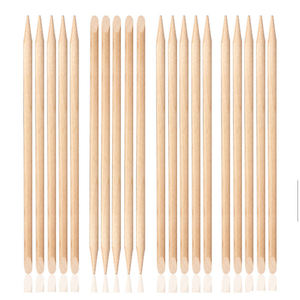 Mini Stick en bois Orange à Double tête pour cuticules, jetables, 100 pièces, élimine la peau morte, pour manucure et Nail art - Product Image 2