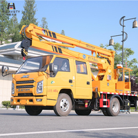 Nouvelle Plateforme de Travail Aérienne Automatique Diesel HEAVSTY à Bras Pliant en 3 Sections, Hauteur de Travail 13,2 m, Portée de Travail 2,65 m
