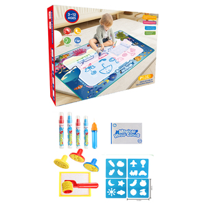 Enfants éducation apprentissage dessin animé eau toile <span class=keywords><strong>jeu</strong></span> 100cm * 80cm drôle bricolage dessin jouets Doodle tapis - Product Image 4