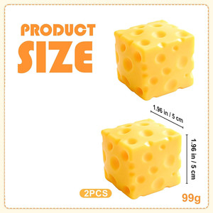 Juguete de queso gigante transparente ASMR, suave y divertido, sin expansión, para satisfer, ideal como recuerdos de fiesta - Product Image 5