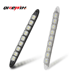 QIDEWIN Feux de jour LED flexibles 17cm 6 8 9 LED pour calandre avant de voiture DRL intégrés - Product Image 1