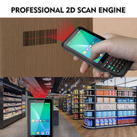 N40L Module de codes à barres 2D le moins cher Terminal mobile de scanner de codes QR PDA avec clavier Écran Corning de 4 pouces