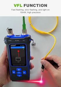 Оптический визуальный локатор неисправностей Vicenray OPM, измеритель оптического кабеля, тестер PoE, зарядка <span class=keywords><strong>Type</strong></span>-C, удаленный тест целостности оптоволокна - Product Image 6