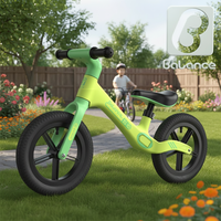 Vélo d'équilibre BMX Cuike 12 pouces en nylon aéronautique, cadre intégré, anti-chute, haute qualité, personnalisable, pour enfants de 2 à 5 ans, charge 75 kg