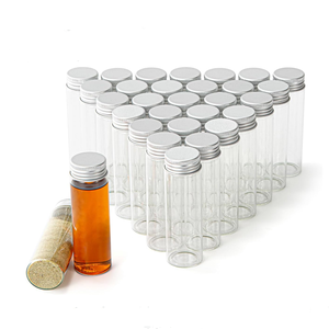 Mini verre clair souhaitant de petits flacons de bouteille de dérive avec <span class=keywords><strong>tube</strong></span> <span class=keywords><strong>en</strong></span> verre de liège bocaux bouchés bouteille de bonbons 5ml-30ml flacons <span class=keywords><strong>en</strong></span> verre - Product Image 3
