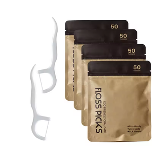 Paquet personnalisé à saveurs variées Richsources Pics à fil dentaire biodégradable zéro déchet pour usage familial - Product Image 1