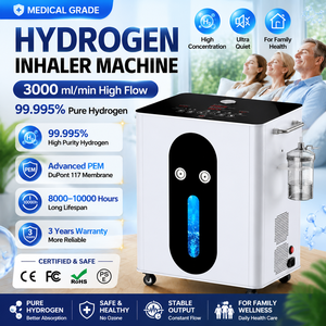 เครื่องผลิตออกซิเจนไฮโดรเจนแบบสูดดมสำหรับใบหน้า ขนาดใหญ่ 3000 มล. ใช้เมมเบรน DuPont ระบบ SPE PEM ของญี่ปุ่น สำหรับผู้จำหน่ายเครื่องผลิตออกซิเจนไฮโดรเจน - Product Image 1