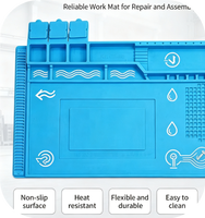 Tapis de table en silicone souple et durable pour réparation électronique, magnétique, BGA, pour ordinateur portable