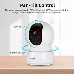 Kerui 3MP IOT Wifi Hệ thống <span class=keywords><strong>camera</strong></span> an ninh gia đình mạng không dây PTZ <span class=keywords><strong>camera</strong></span> cửa sổ cảm biến khói hệ thống báo động phát hiện PIR - Product Image 6